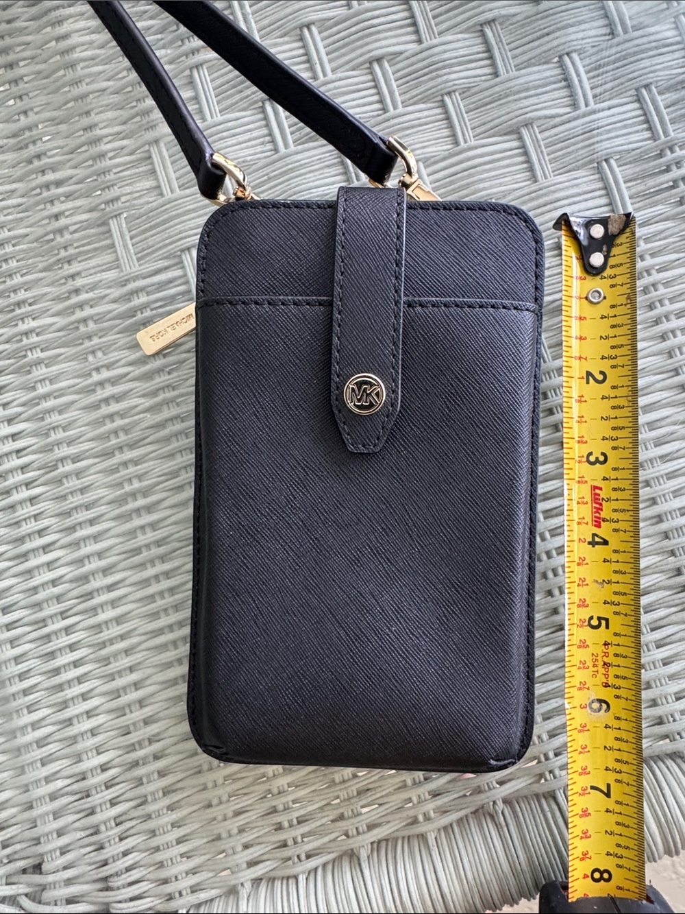 Michael Kors Saffiano Leather Smartphone Crossbody Bag - Picture 12 of 13